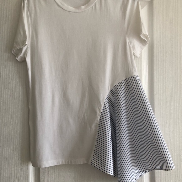 Stella McCartney t/shirt with asymmetrical side peplum. Sz 44 - Picture 4 of 5